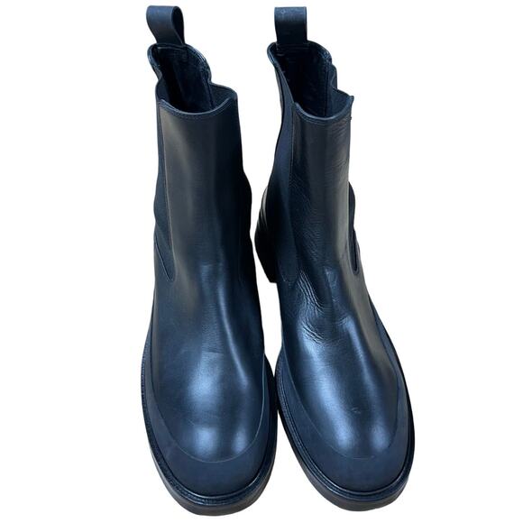 Frame NWOB Le Holland Black Leather Chelsea Boot Size 42 (US 12.5) Thick Sole - Picture 6 of 9